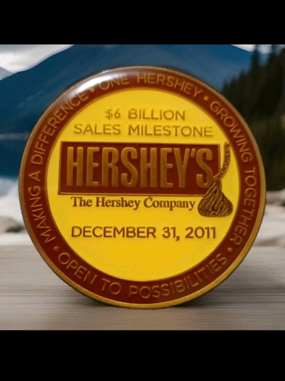 Hershey Medallion Coin - Celebrating 6 Billion in Sales- 2011- Milton S. Hershey